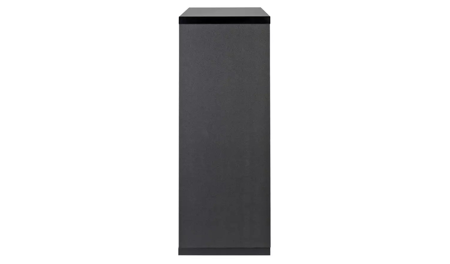 Assembled Habitat Squares Plus 6 Cube Storage Unit - Black